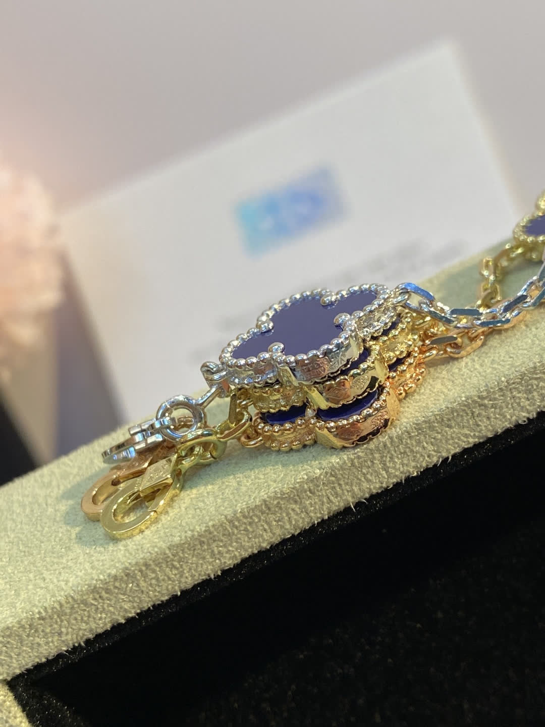 Van Cleef & Arpels Alhambra Triple-Row Necklace